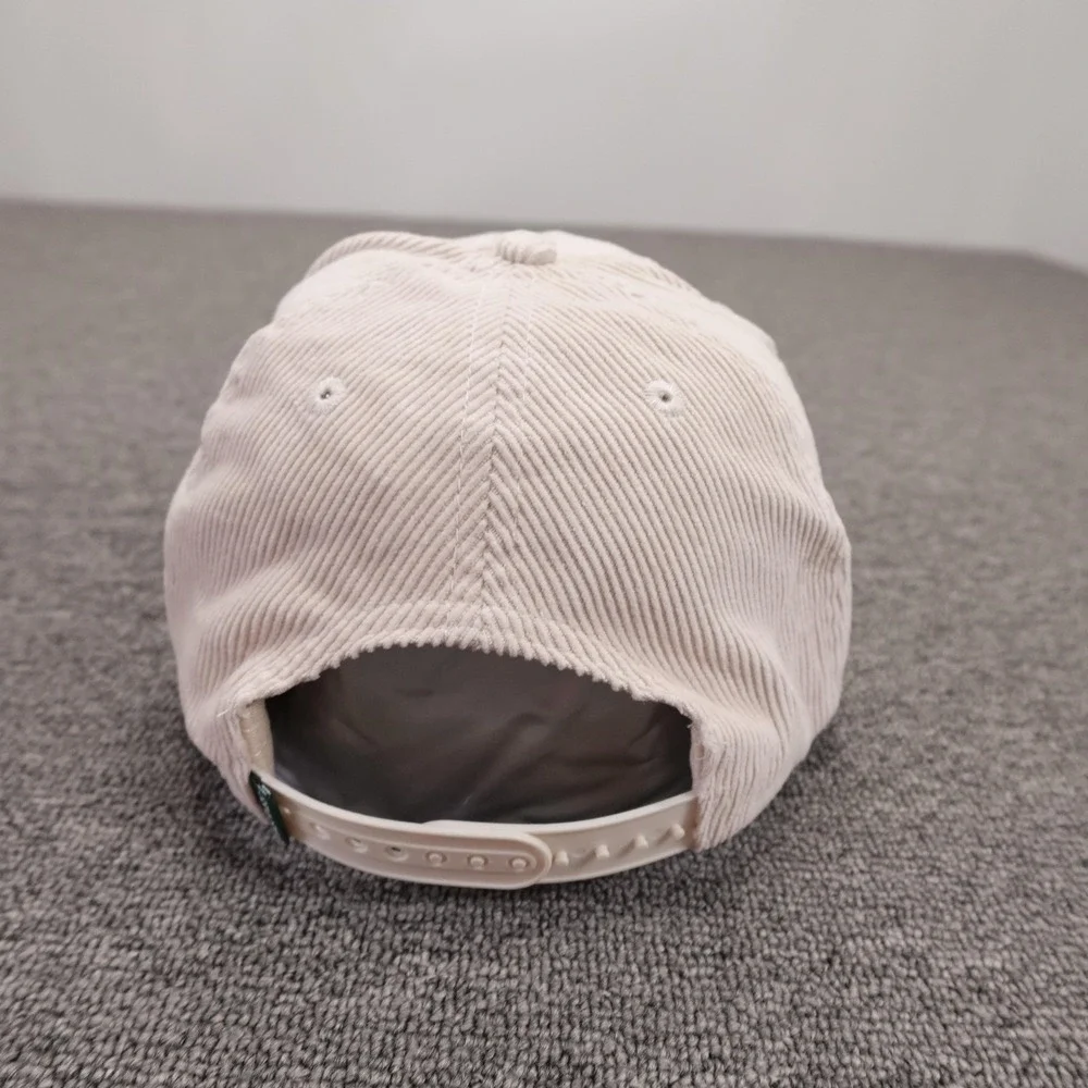 Seager Hat Cap Snap Back Mens One Size Beige Green Corduroy Western Cowboy